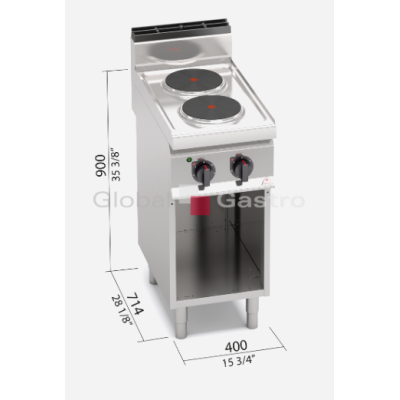 Elektrický sporák Bertos E7P2M | Bertos 117097062